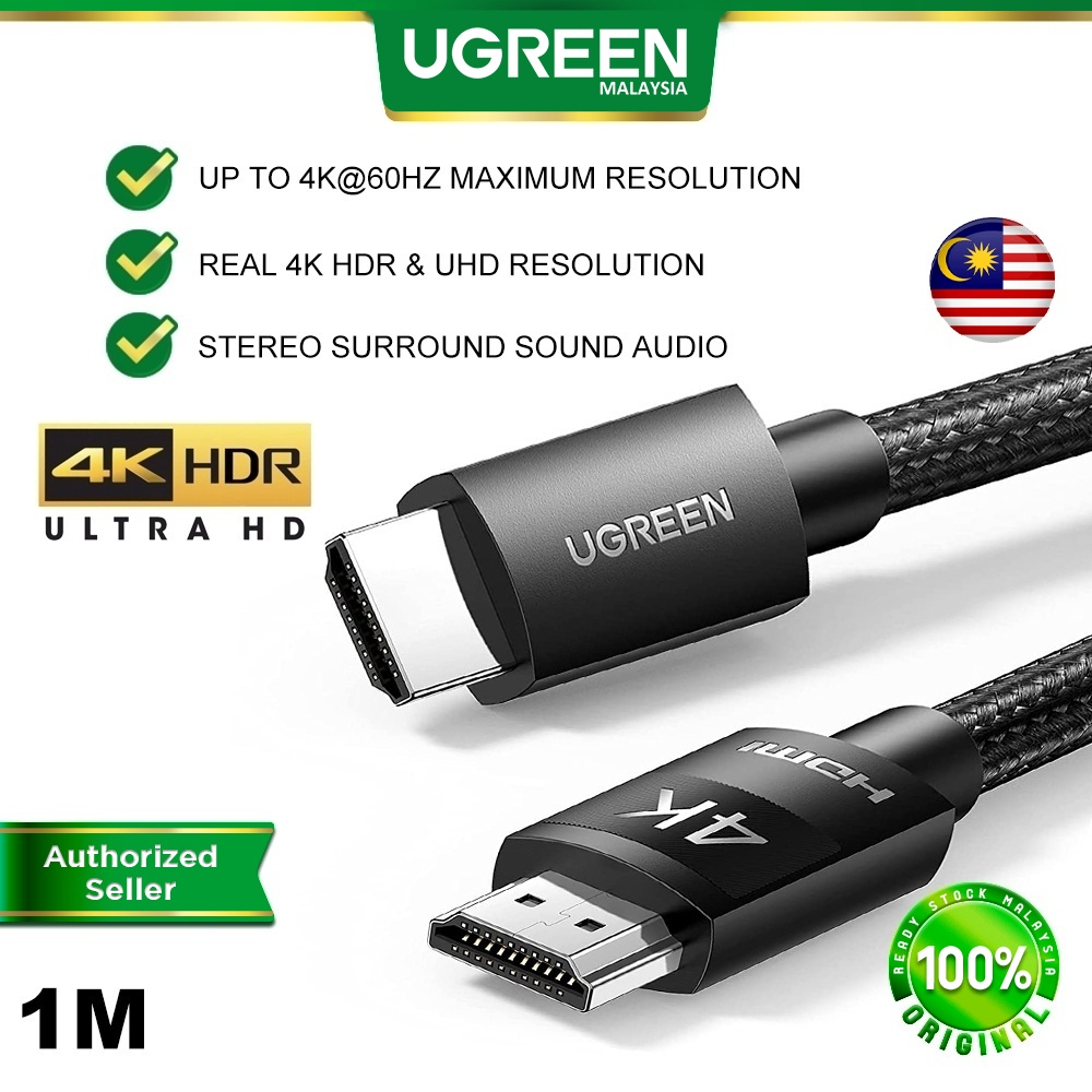 UGREEN HDMI To HDMI Cable 4K 60Hz HDR UHD eARC Stereo Sound