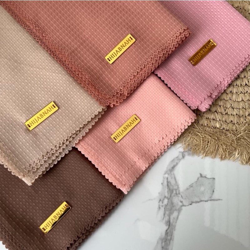 Square Waffle Emboss Hijabnah Shopee Malaysia