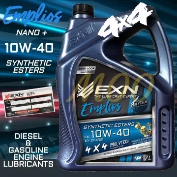 EXN Ranger/Hilux/Isuzu EXN Emplios SAE 10W40–Molytech Semi Synthetic ...