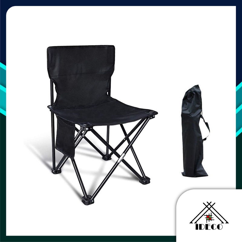 iDECO Portable Folding Camping Chair Foldable Chair With Bag Kerusi