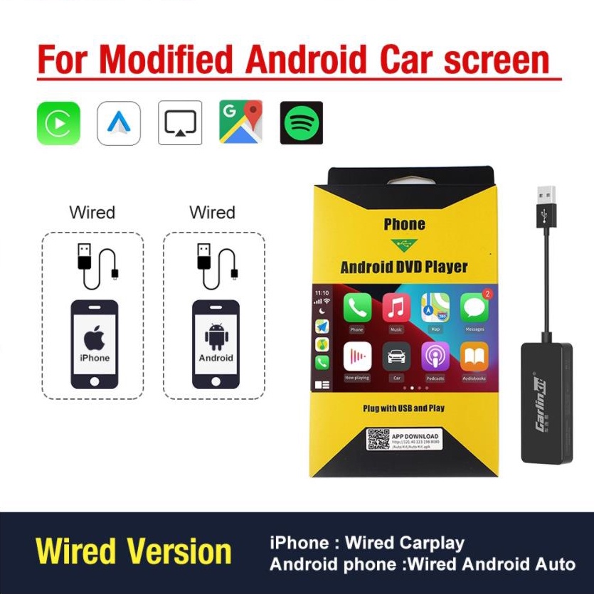 Carlinkit 5.0 wired to wireless carplay Carlink kit 4.0 android auto
