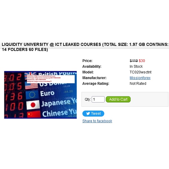 Liquidity University @ ICT LEAKED COURSES (Total size: 1.97 GB Contains: 14 folders 60 files