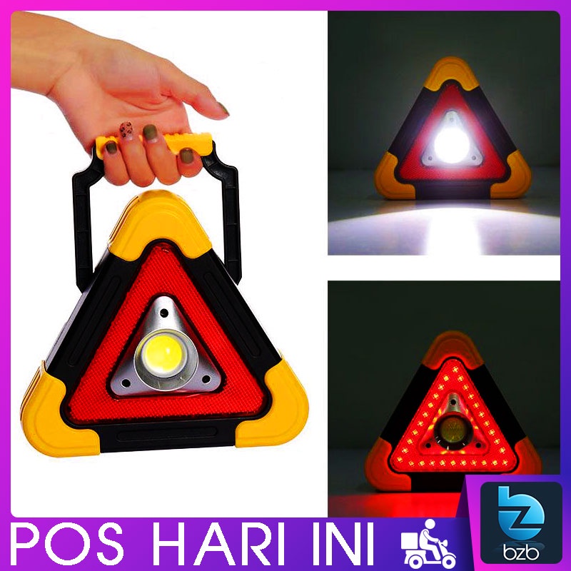 180° ROTATION HANDLE 💥 Car Breakdown Emergency Safety Light Rechargeable Solar LED Warning Sign