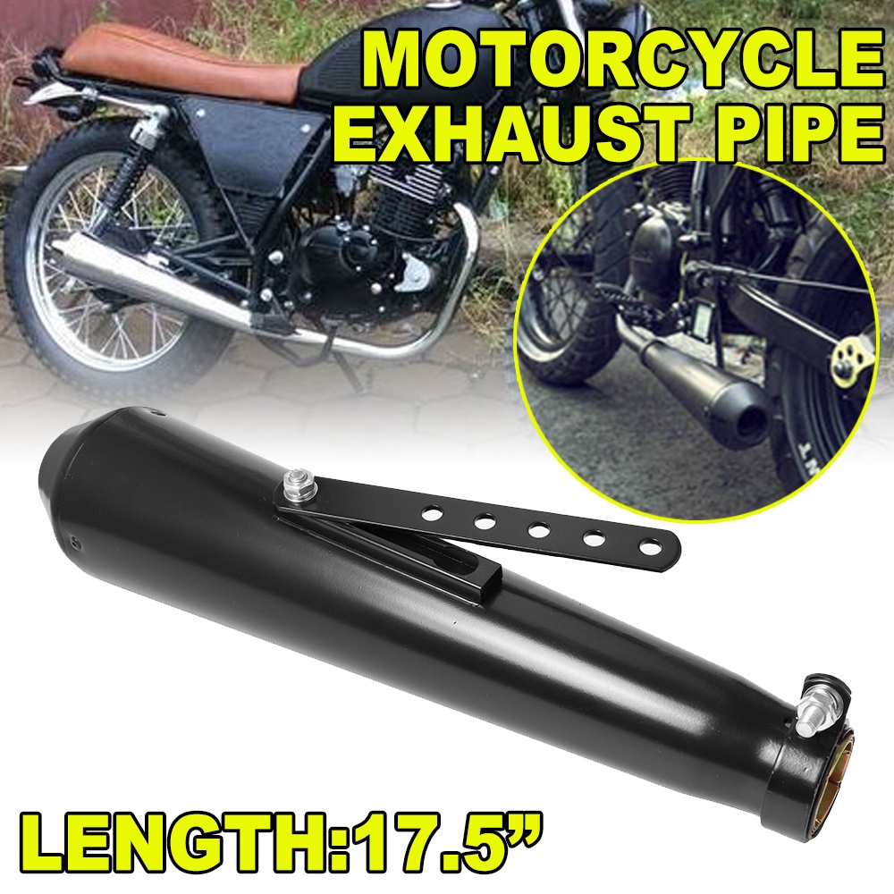 🔥BEST SELLING🔥 Universal Motorcycle Cafe Racer Exhaust Pipe with ...
