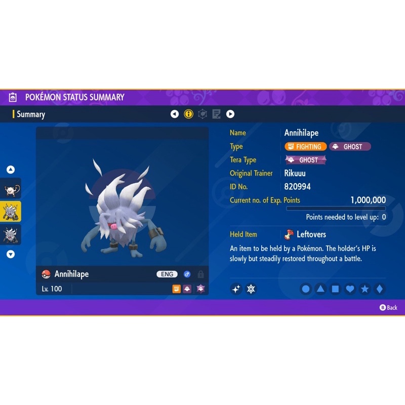 Pokemon Scarlet & Violet Shiny 6IV Annihilape (Tera Raid Ready ...