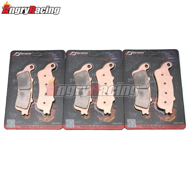 Copper Sintering Front Rear Brake Pads For Honda Vfr800 Interceptor Cbr1100xx Blackbird St1100 8896