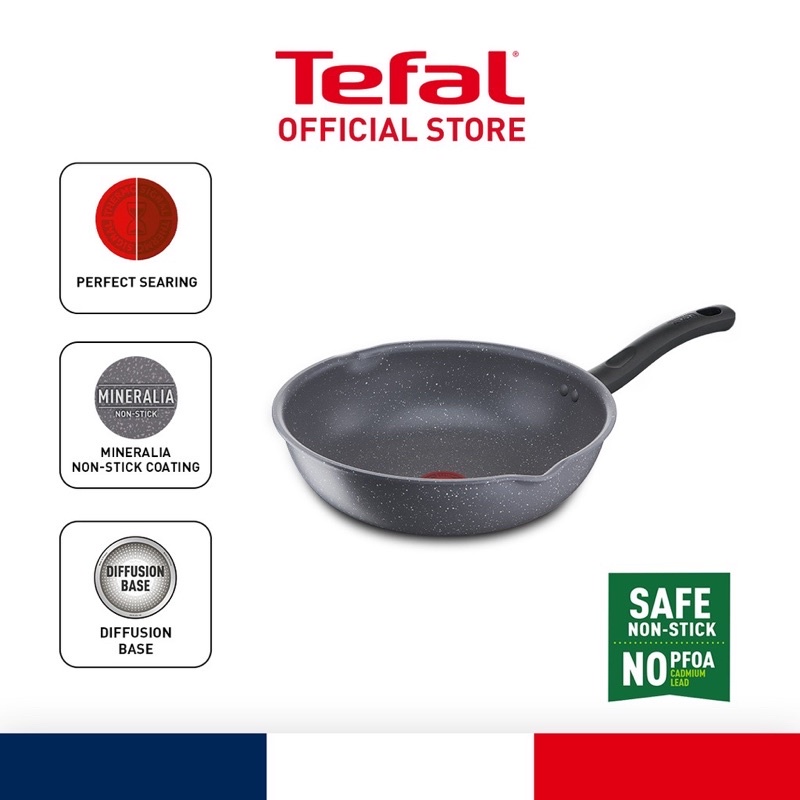HOT🔥Tefal Non Stick Pan COOK HEALTHY Deep Frypan (24 / 26 / 28cm