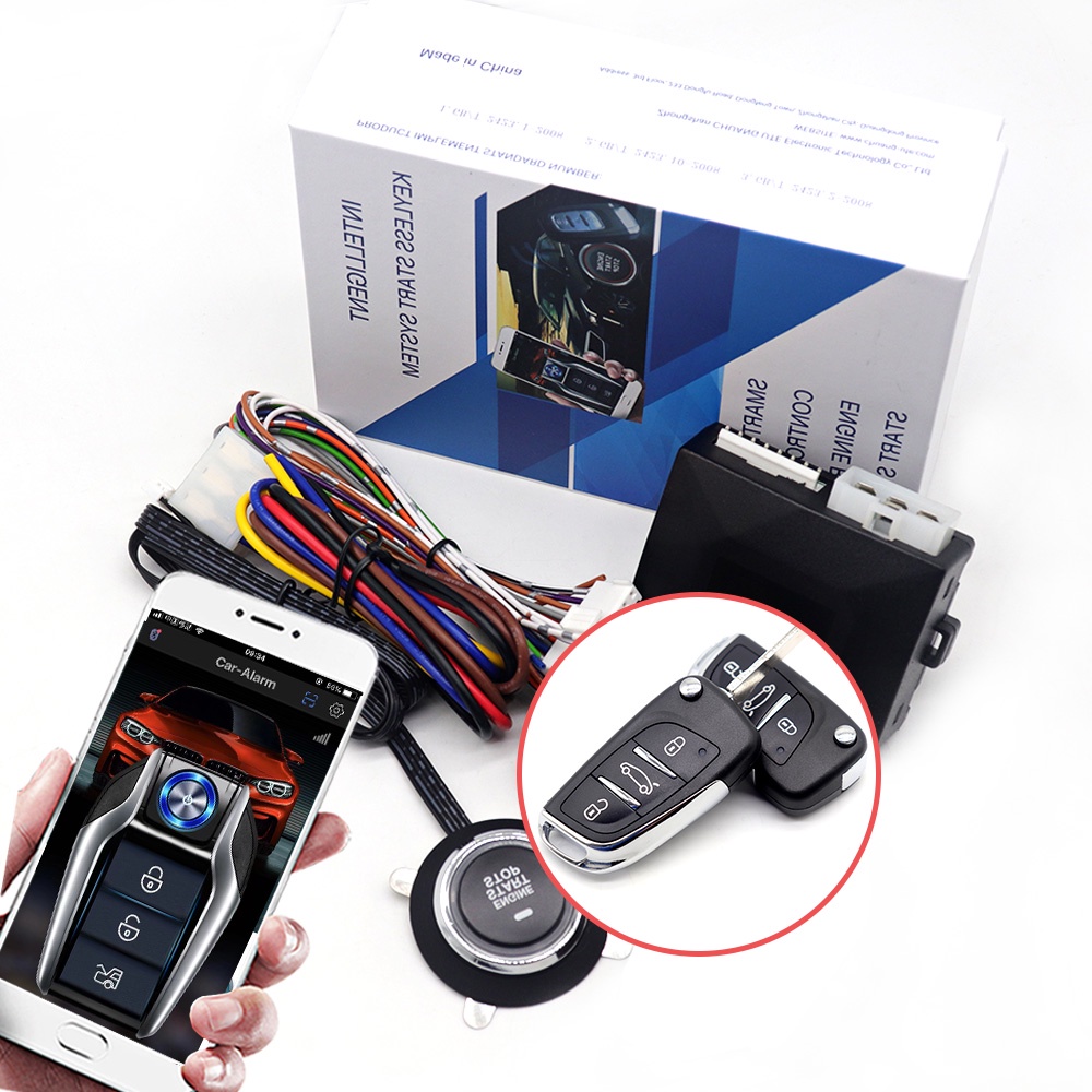 Remote starter car alarm with autostart smart system anti-theft ...