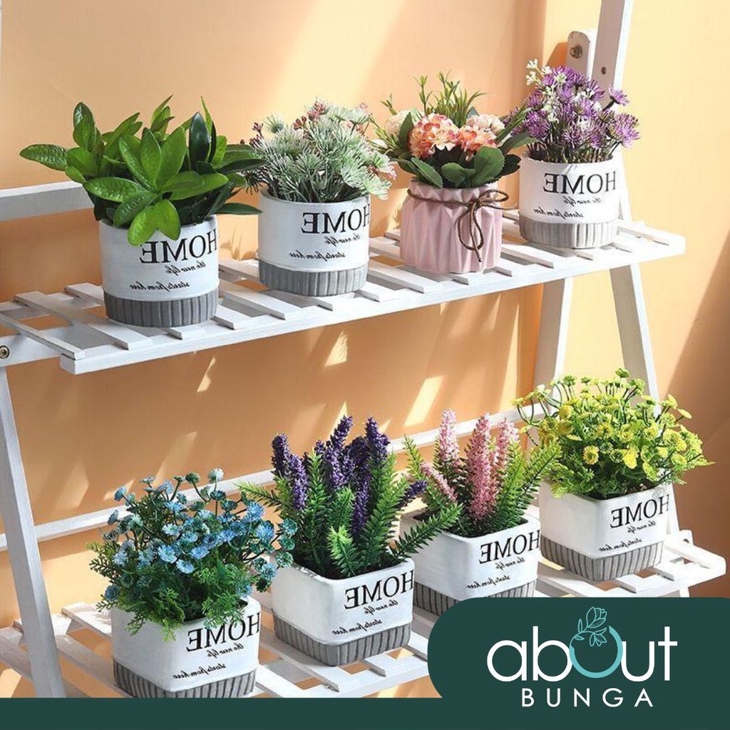 Green Artificial Flower Pots Potted Plants Interior Decorations Home