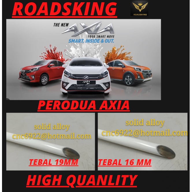 PERODUA AXIA 20162020 REAR ANTI ROLL BAR 16mm 19mm SOILD ALLOY