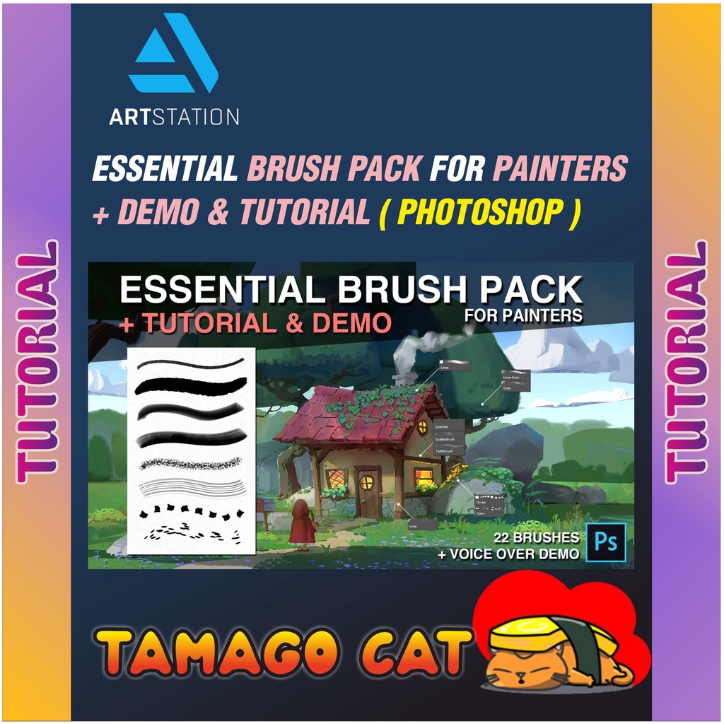 [ VIDEO COURSE ] ESSENTIAL BRUSH PACK FOR PAINTERS + DEMO & TUTORIAL ...
