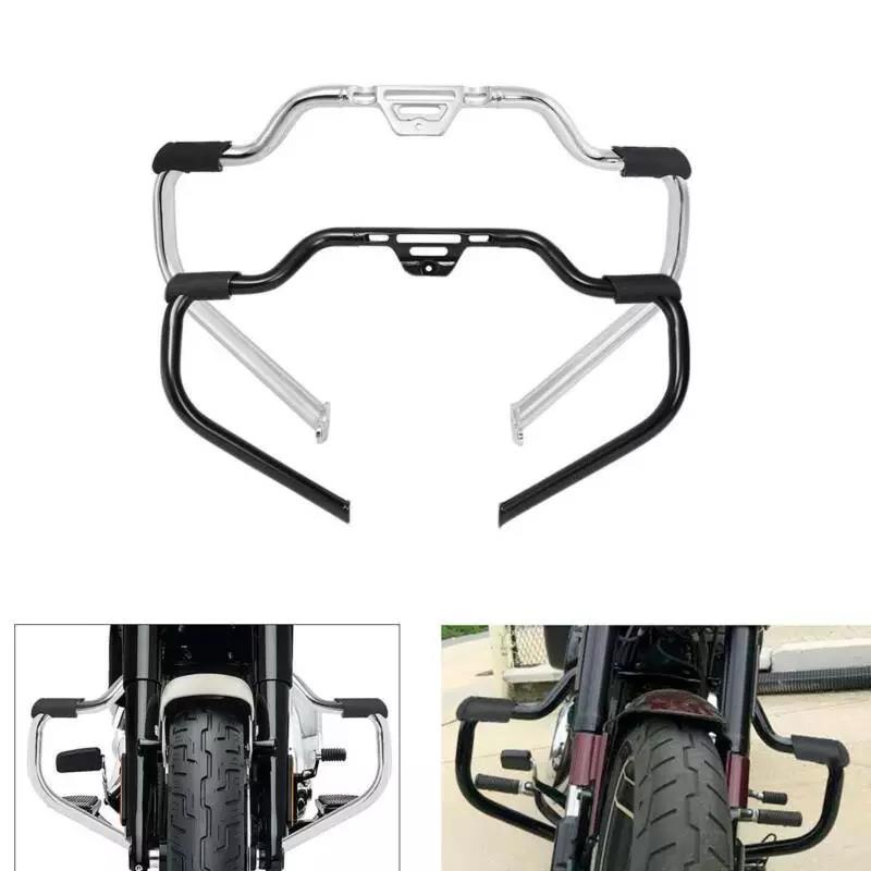 Motorcycle Mustache Engine Guard Crash Bar For Harley Softail FLSL