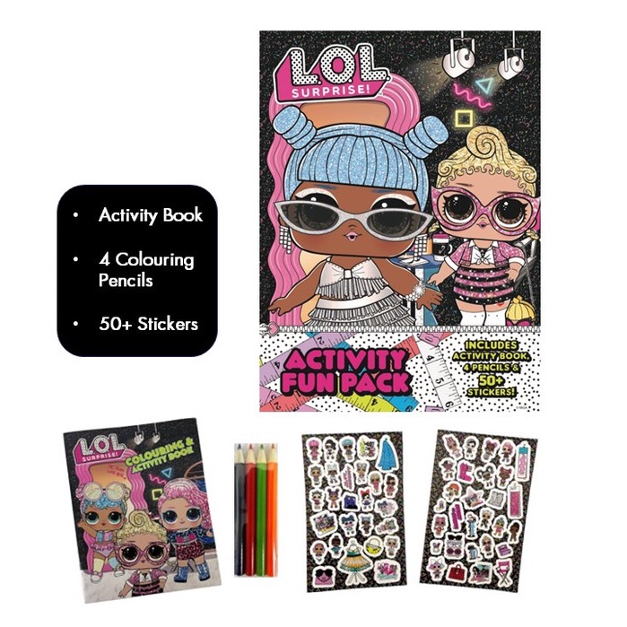 LOL Surprise Fun Pack Activity Book For Kids with Colour Pencils ...