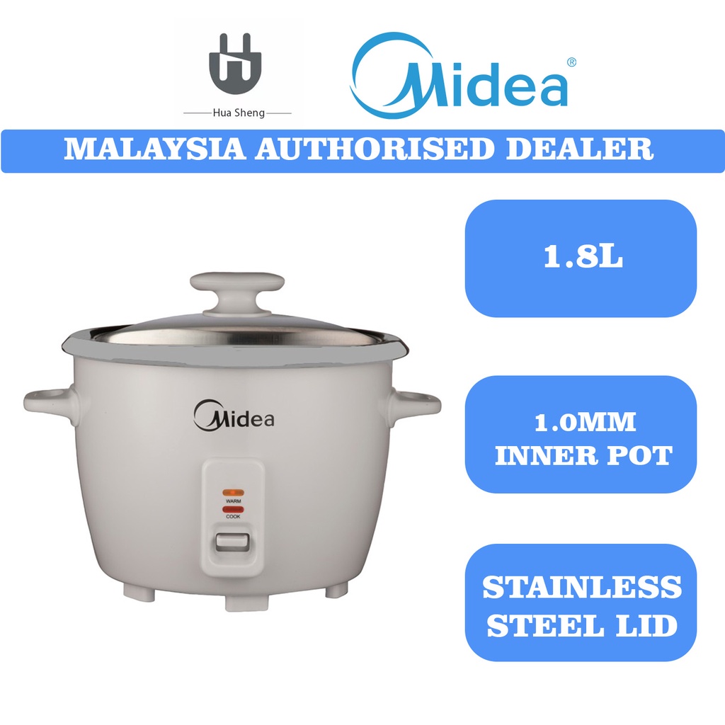Midea Rice Cooker (1.8L/0.6L) MG-GP18B/MG-GP06B/MG-GP10B | Shopee Malaysia