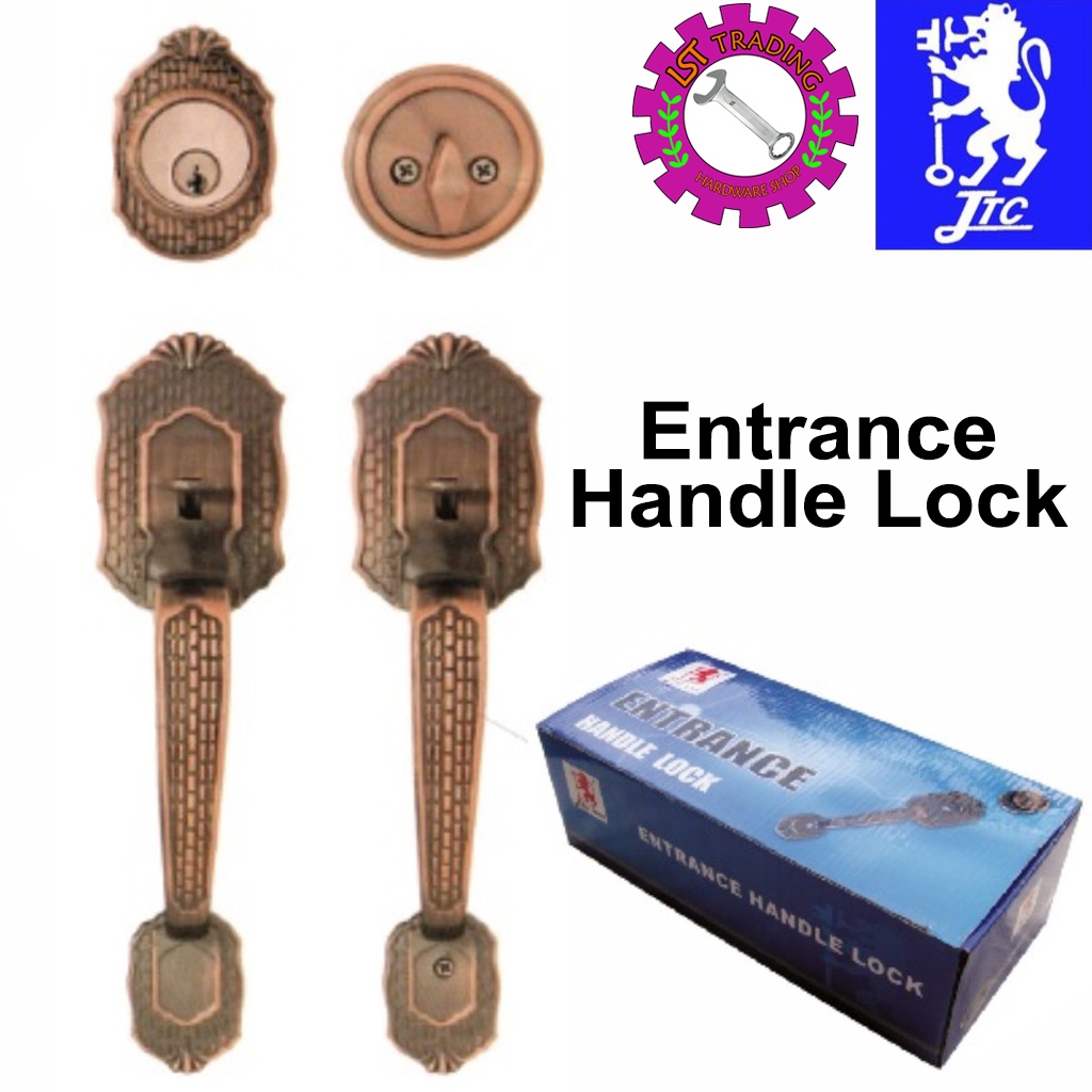 [READY STOCKS] JTC ENTRANCE HANDLE LOCK 1188 / DOOR LOCK SET / DOOR ...