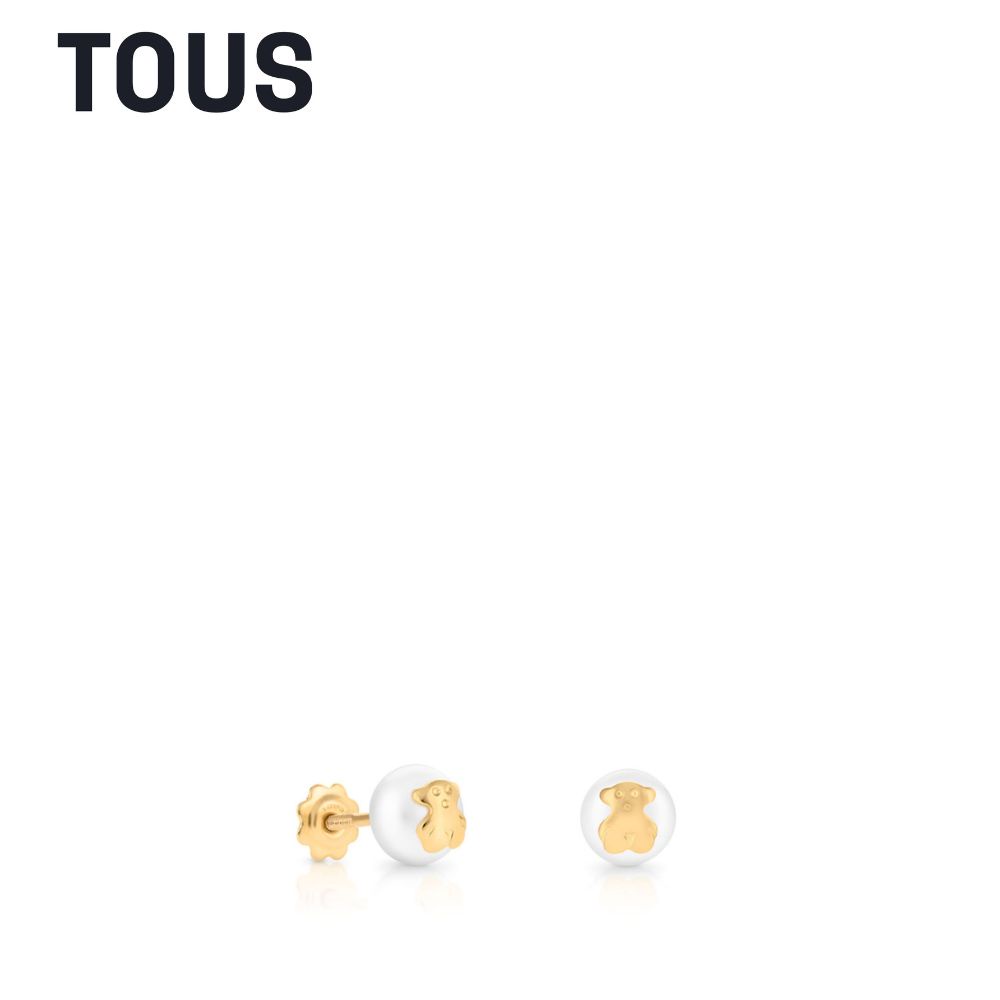 Gold Baby TOUS Earrings. Screw back, Gold Screw Back Earrings