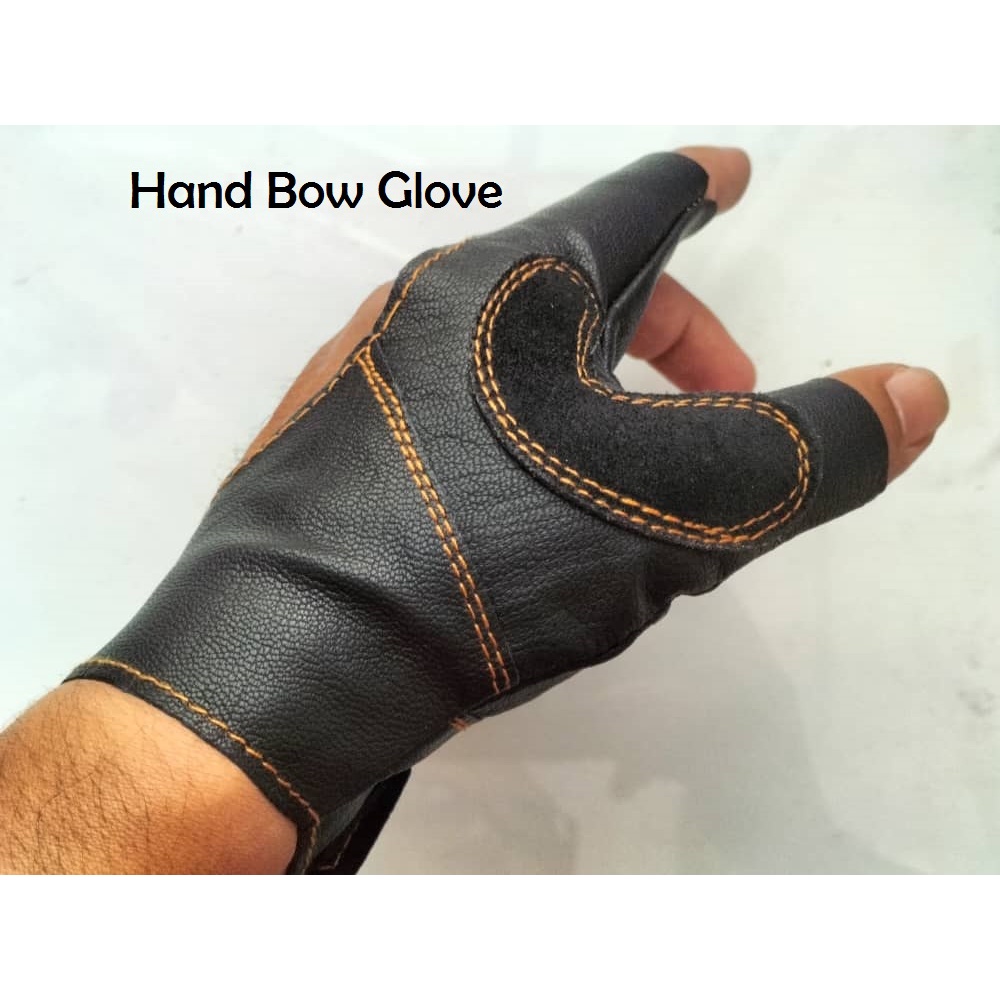 Hand bow HandBow Hand Bow Glove Arrow Rest Archery 2 Finger Thumb Glove