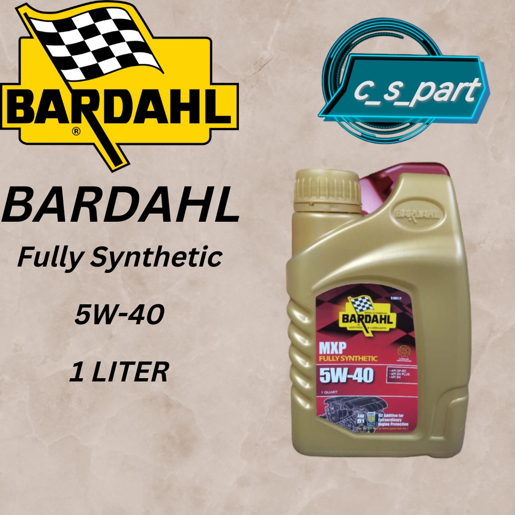 BARDAHL MXP 5W40/5W-40 FULLY SYNTHETIC 1 LITER ENGINE OIL