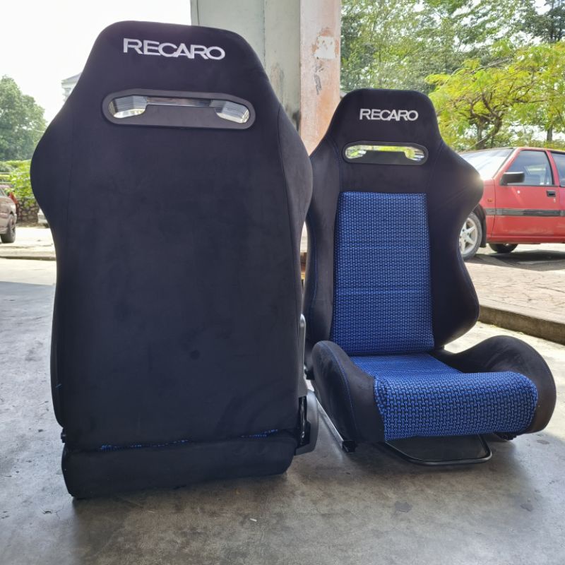 Recaro sport seat with universal ralling blue Tomcat | Shopee Malaysia