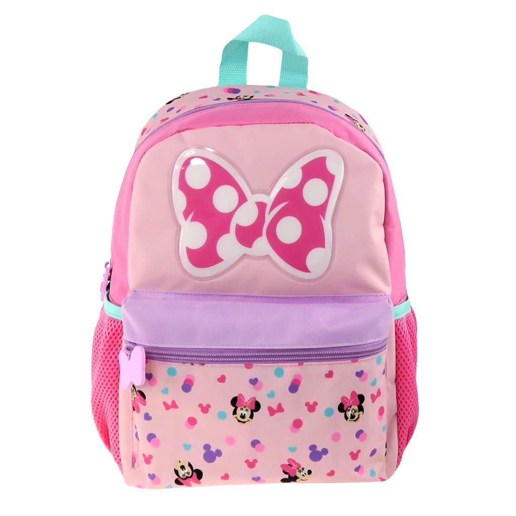 Disney Minnie Pink Ribbon Kids Backpack (12inch) | Shopee Malaysia