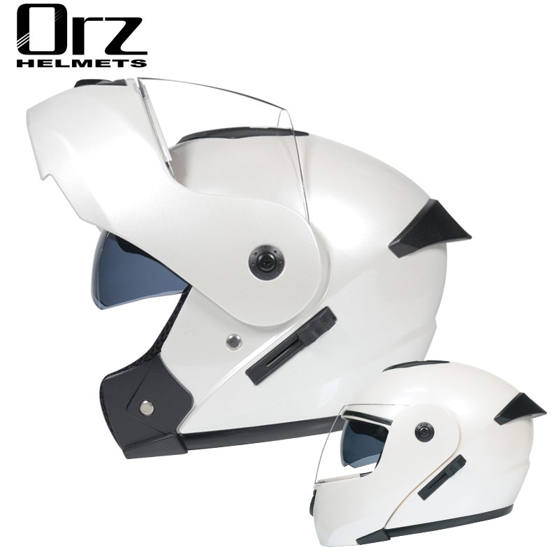 CYRIL Full Face Modular Motorcycle Helmet With Double Visors - DOT Approved, Removable Chin Guard & Liner