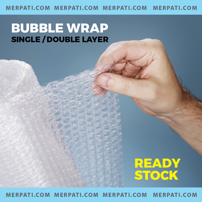 BUBBLE WRAP SINGLE/DOUBLE LAYER 50cm x 1m Shopee Malaysia