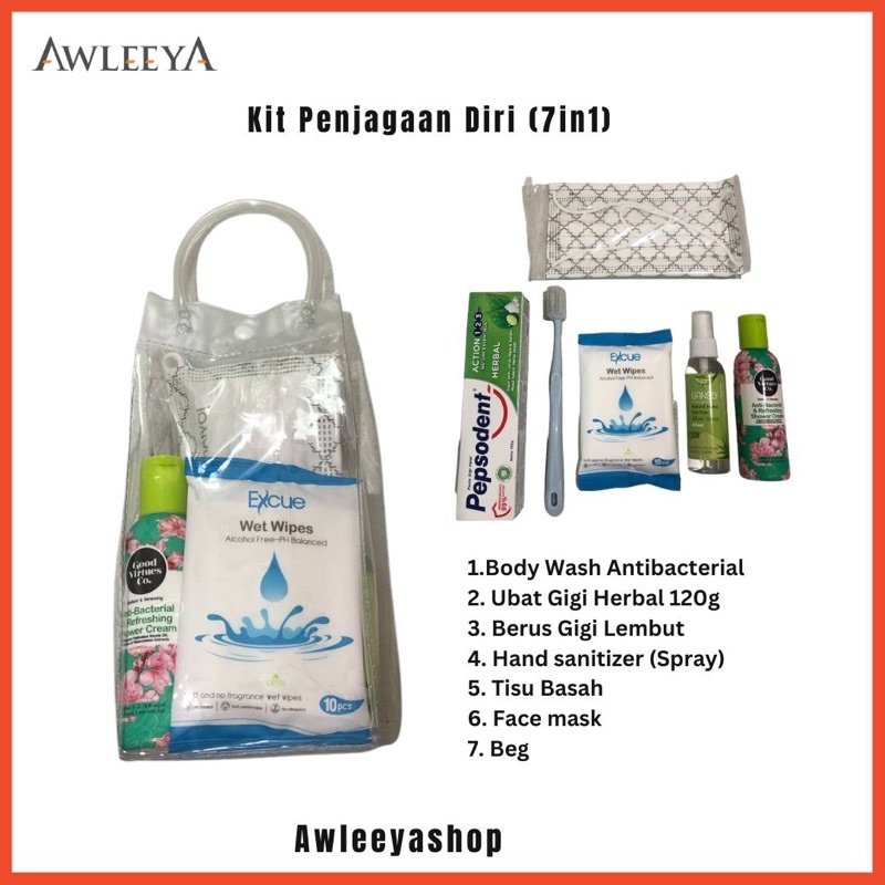 Kit Penjagaan Diri/ Kit Emergency 7in1 | Shopee Malaysia