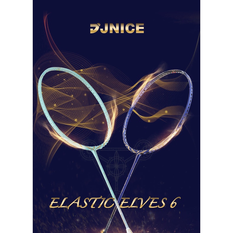 【JNICE久奈司】【PRO】ELASTIC ELVES 6 Badminton Racket (TIFFANY GREEN/BLUE ...