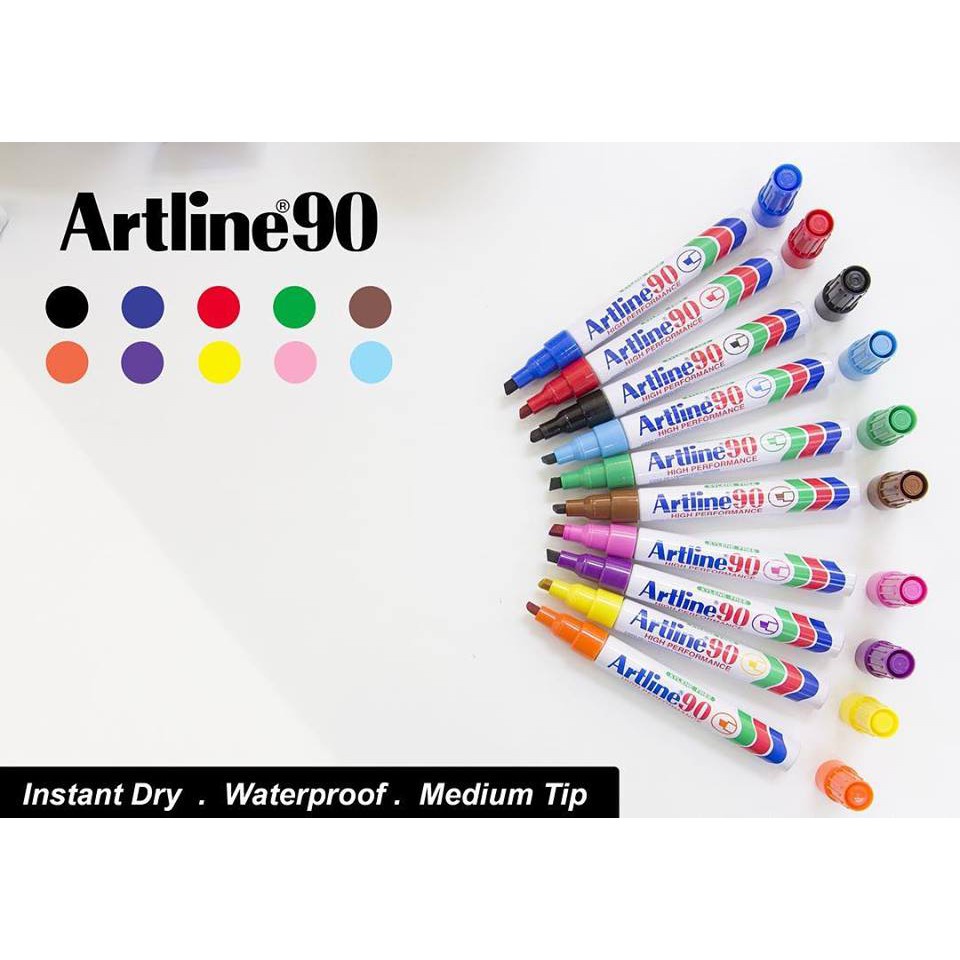 Artline 90 Permanent Marker (EK90) 25mm Shopee Malaysia
