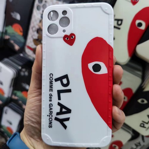 Streetwear Brand Comme des Garcons CDG Play Phone Case Casing for iPhone 16 15 14 13 12 11 Pro Max X XS XR Plus Shopee Malaysia