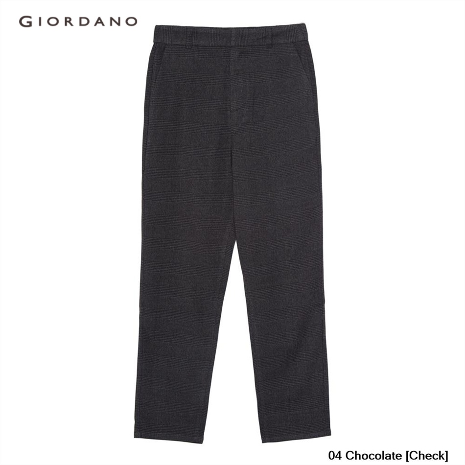 GIORDANO WOMEN Women's High Wasit Elastic Waistband Pants 0 05412601 ...