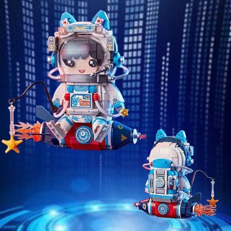 LOZ IDEAS mini block 新款俐智积木小颗粒太空益智玩具宇航员积木New Astronaut series No 1753  青花瓷宇航员1754兔兔宇航员