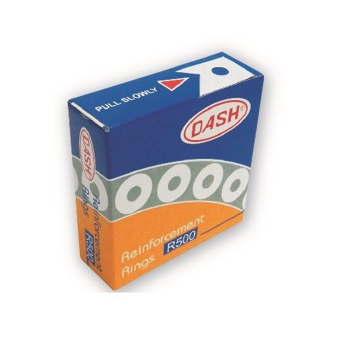 DASH REINFORCEMENT RINGS R500 WHITE - R500-WH - ROUND CIRCLE STICKER ...