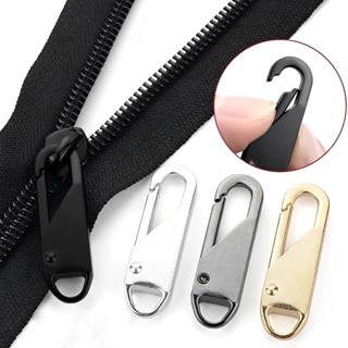 Ready Stock] No.10 lockable nylon slider(Zip Kepala) non-lock zipper slider  with key hole for luggage bags