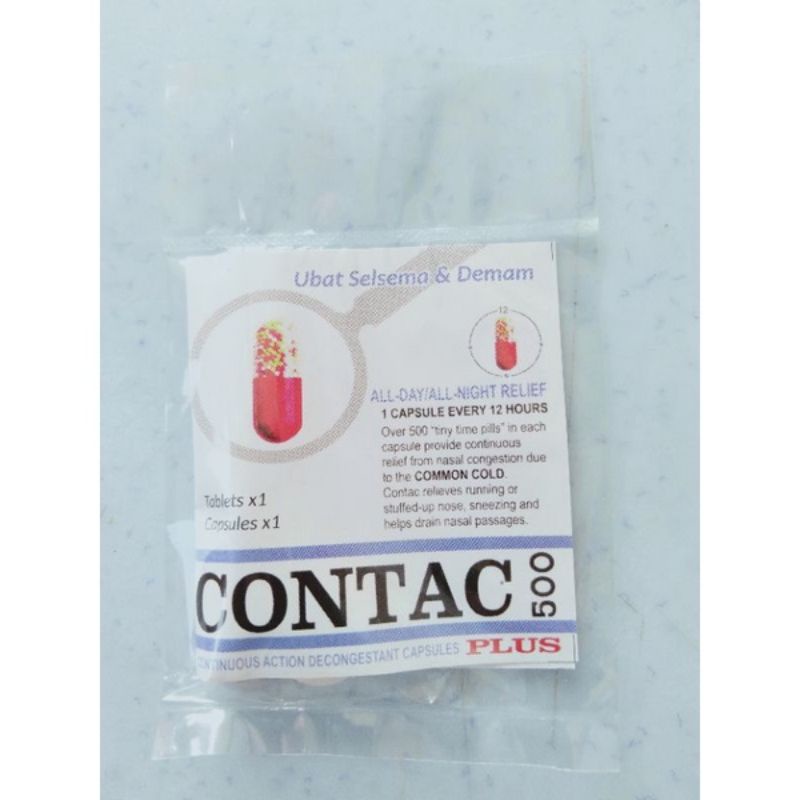 Contac 500 Plus ubat Selsema&Deman (10 pieces) | Shopee Malaysia