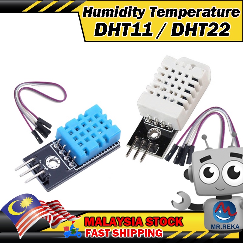 ⚡️ DHT11 DHT22 High Accuracy Temperature & Humidity Sensor | Shopee ...