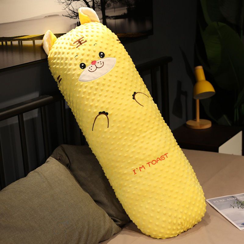 Cartoon Dinosaur Long Strip Pillow Sleeping With Legs With You Bed