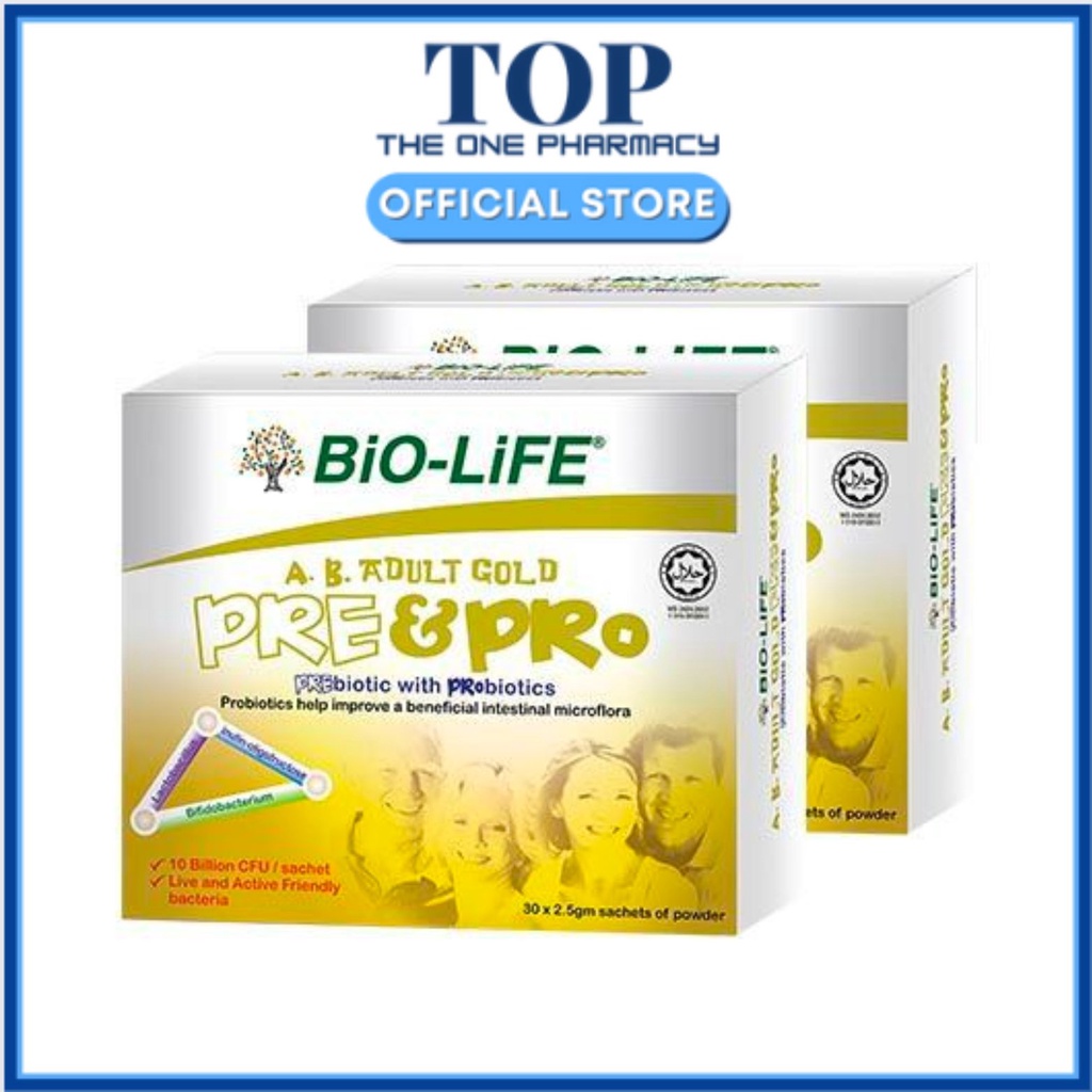 [EXP06/2025] BioLife AB Adult Gold PRE & PRO Prebiotic with Probiotics