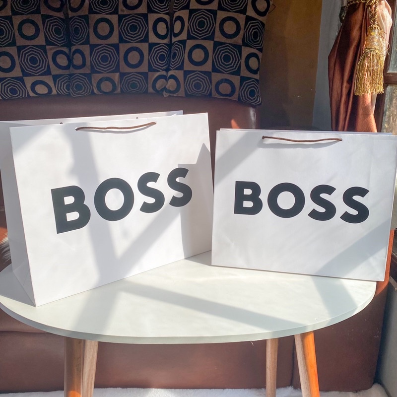 Boss Hugo Boss Paper Bag Size Larga and Medium Shopee Malaysia