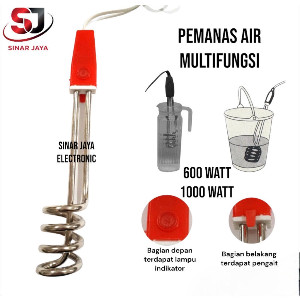Water Heater/Hot Water Element/Water Heater 600watt, 1000watt Shopee