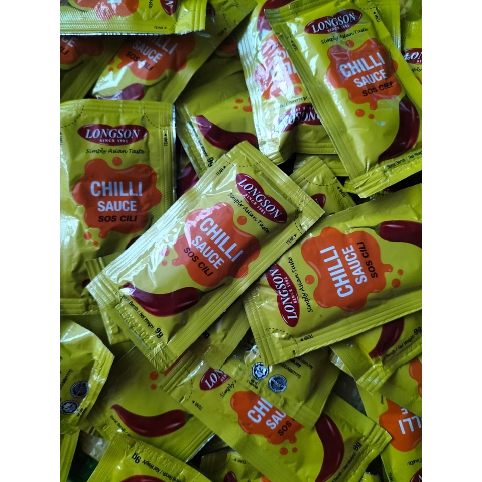 Longson Sos Cili Paket Kecil Sachet L1 9g 50pcs | Shopee Malaysia