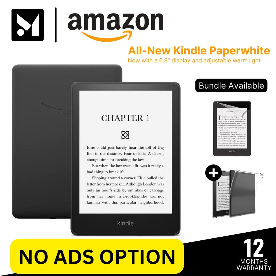 Kindle Paperwhite 5 Now with a 6.8" display and adjustable warm light