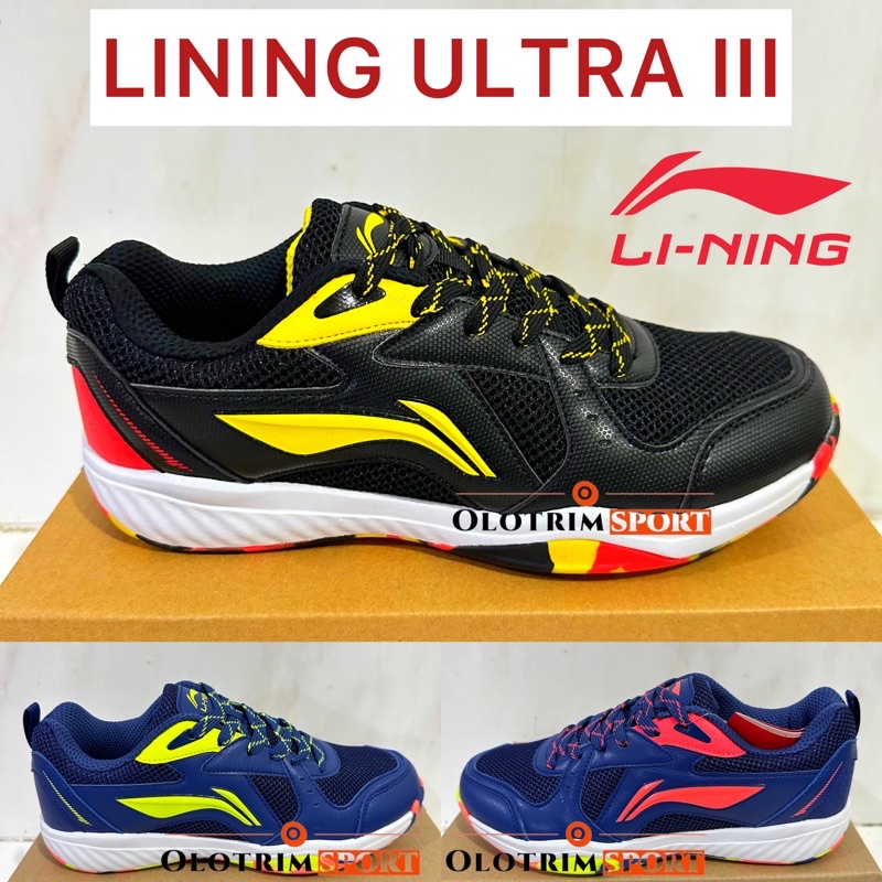 Original LINING ULTRA III 3 Badminton Shoes Shopee Malaysia