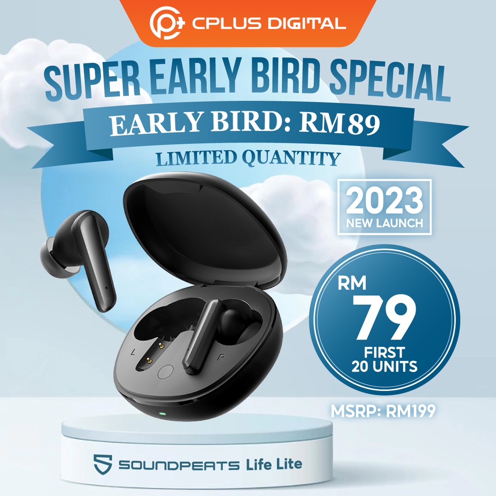 SoundPEATS Life Lite Bluetooth 5.3 True Wireless Earbuds with Dual Mic ...