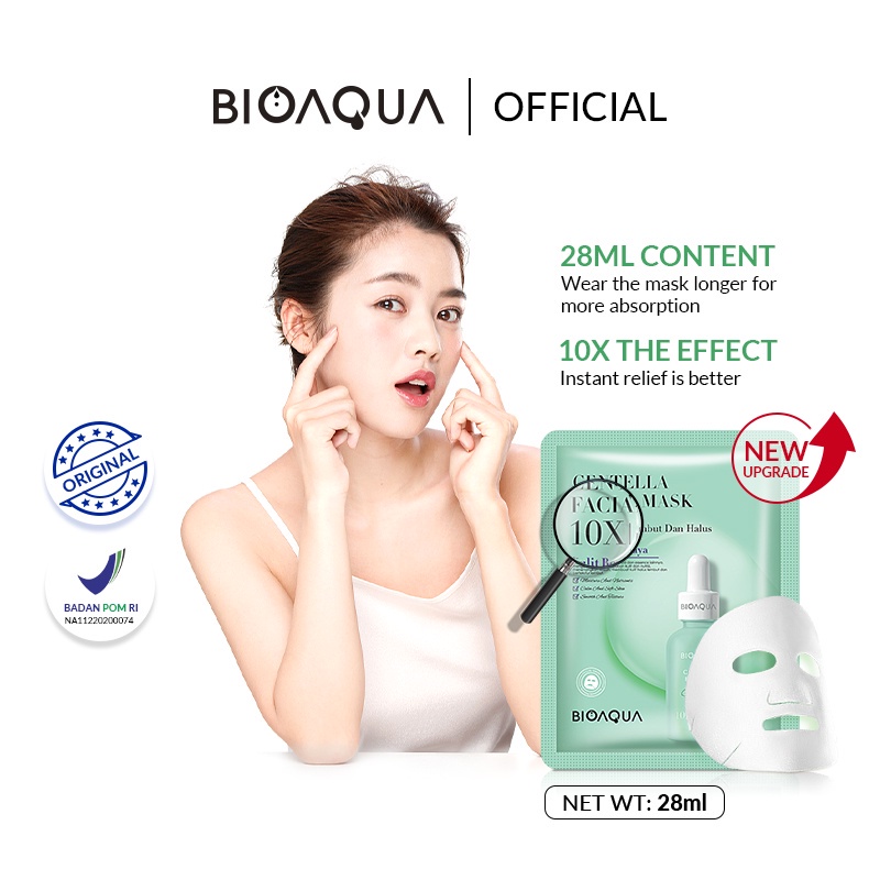 Bioaqua Sheet Mask Brightening 10x Centella Moisturizing Antioxidant ...