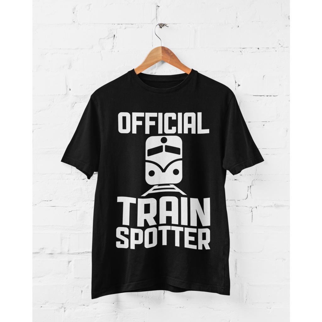 Men Tshirts Official Train Spotter Funny T Shirt Railway Enthusiast T Idea Trainspotting 9980