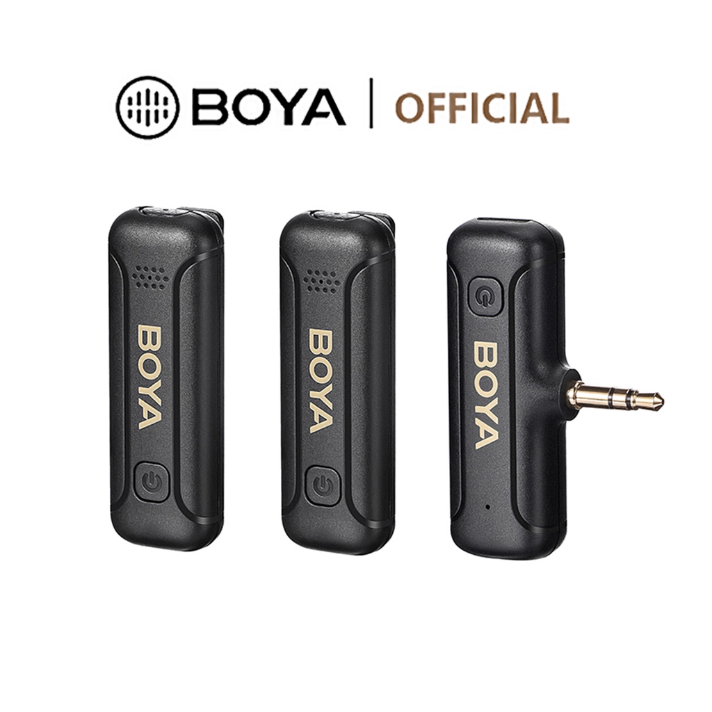 BOYA BYWM3T2M2 Wireless Lavalier Microphone Noise Cancellation