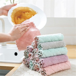 1pc Dual-sided Silver Wire Dishwashing Cloth Steel Wire Dishcloth