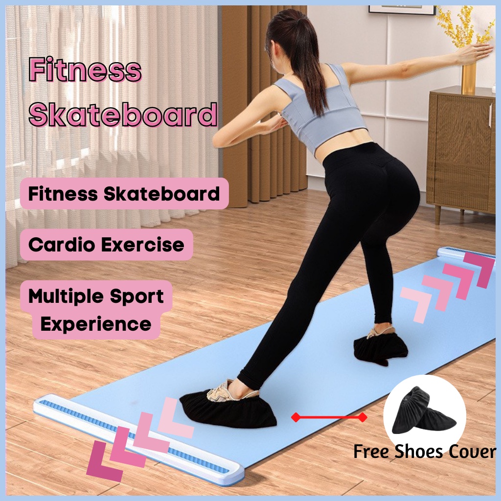 Fitness Skating Board Sliding Mat Skating Training Mat Yoga Mat Sliding
