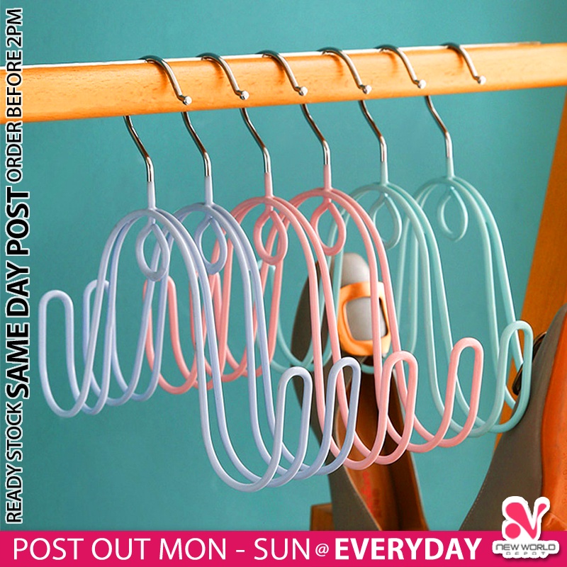 𝗔𝗡𝗧𝗜 𝗥𝗨𝗦𝗧 》Stainless Steel Shoes Hanger Shoe Shoelace Slipper Dryer ...